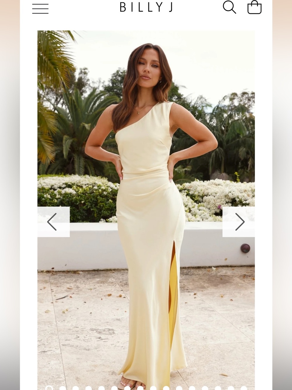BILLY J Victoria Maxi Dress - Yellow US 0